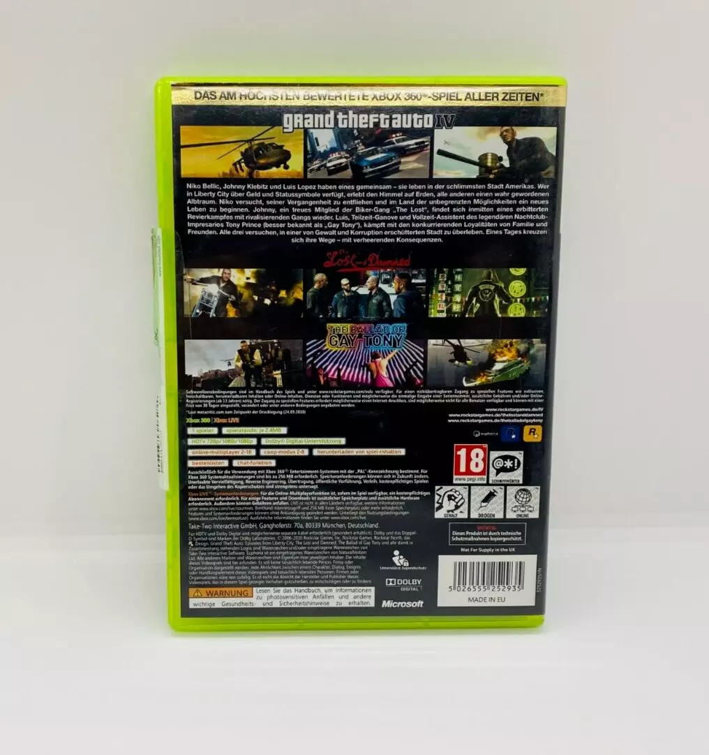 GTA 4 Grand Theft Auto IV The Complete Edition XBOX 360 – Bild 4