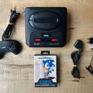 Sega Mega Drive 2 Konsole + Original Controller + Sonic The Hedgehog (OVP)
