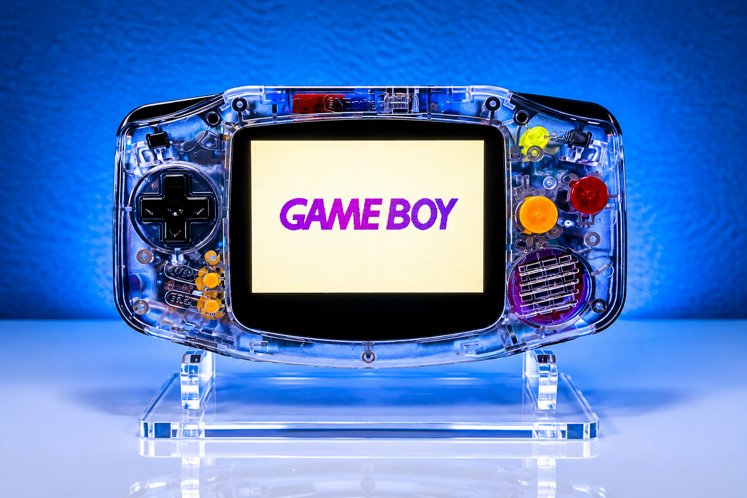 Game Boy Advance Mirror Clear Famicom Edition mit IPS Display