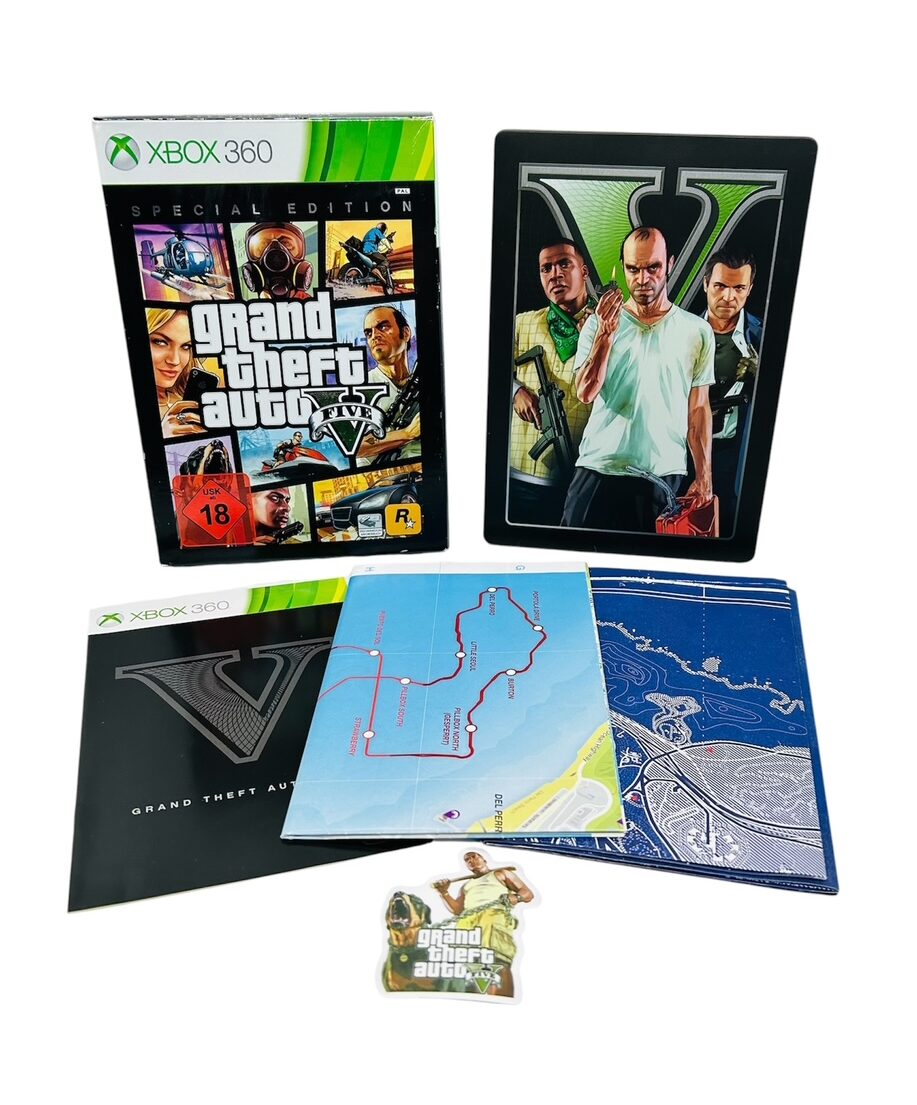 GTA 5 Grand Theft Auto V Special Edition Steelbook XBOX 360