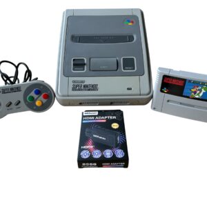 Super Nintendo SNES Konsole mit HDMI + Original Controller + Super Mario World