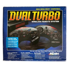 Acclaim Dual Turbo Infrarot Wireless Controller f&uuml;r SEGA Mega Drive 1 & 2 (OVP) TOP ZUSTAND
