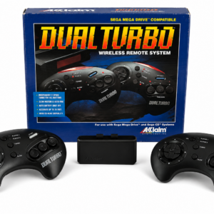 Acclaim Dual Turbo Infrarot Wireless Controller f&uuml;r SEGA Mega Drive 1 & 2 (OVP) TOP ZUSTAND