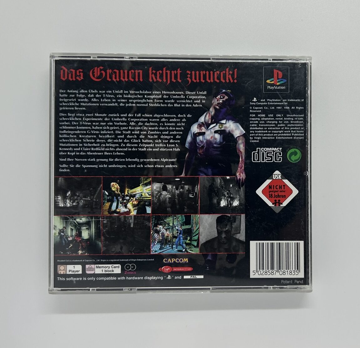 Resident Evil 2 PS1 PlayStation 1 – Bild 3