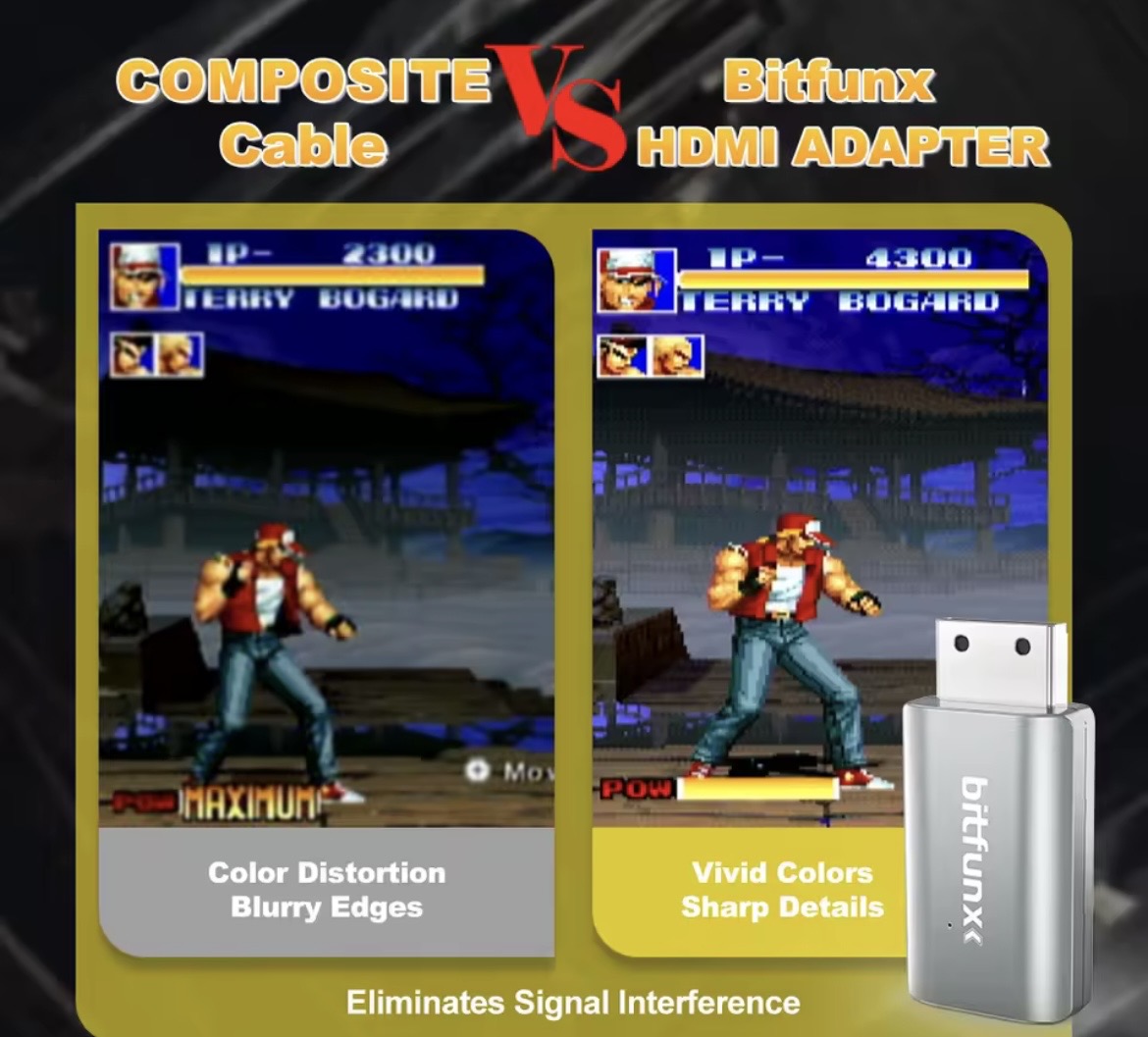 Bitfunx HDMI Adapter für SEGA Dreamcast (Plug & Play) – Bild 4
