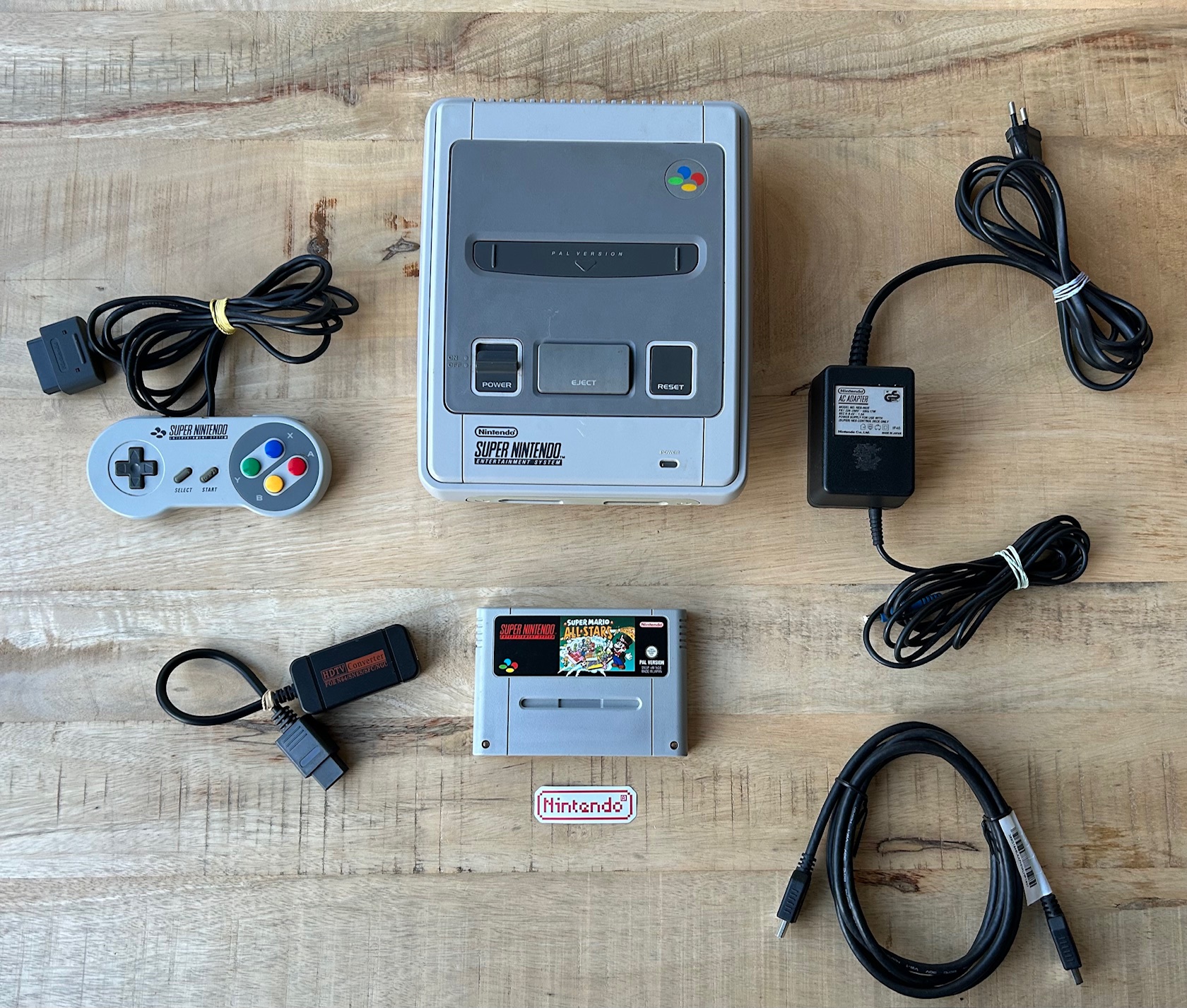Super Nintendo Konsole (HDMI) + Orig.Controller + Super Mario All-Stars