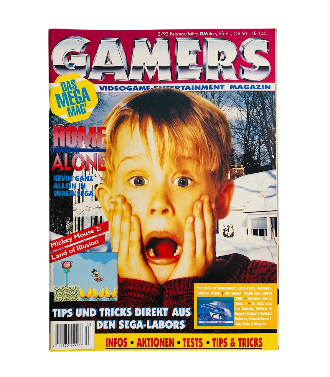 GAMERS Magazin Videospiele Zeitschrift 02/1993
