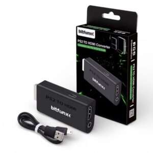 Bitfunx HDMI Adapter f&uuml;r PS2 PlayStation 2 (Plug & Play)