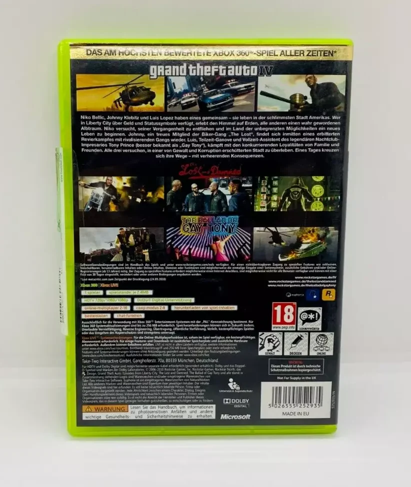 Grand Theft Auto IV GTA 4 The Complete Edition & Episodes from Liberty City XBOX 360 – Bild 4