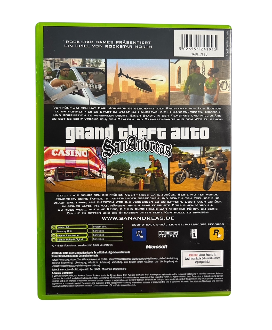 GTA San Andreas XBOX & XBOX 360 Slim/Elite – Bild 3
