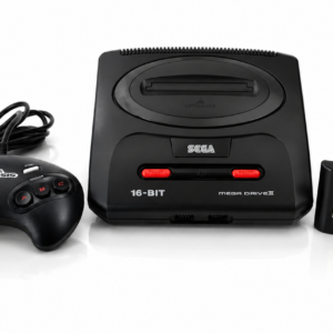 Sega Mega Drive 2 Konsole + High-Tech Scart Kabel + 1 Original Controller + Sonic Spiel + Zubeh&ouml;rpaket (SET)