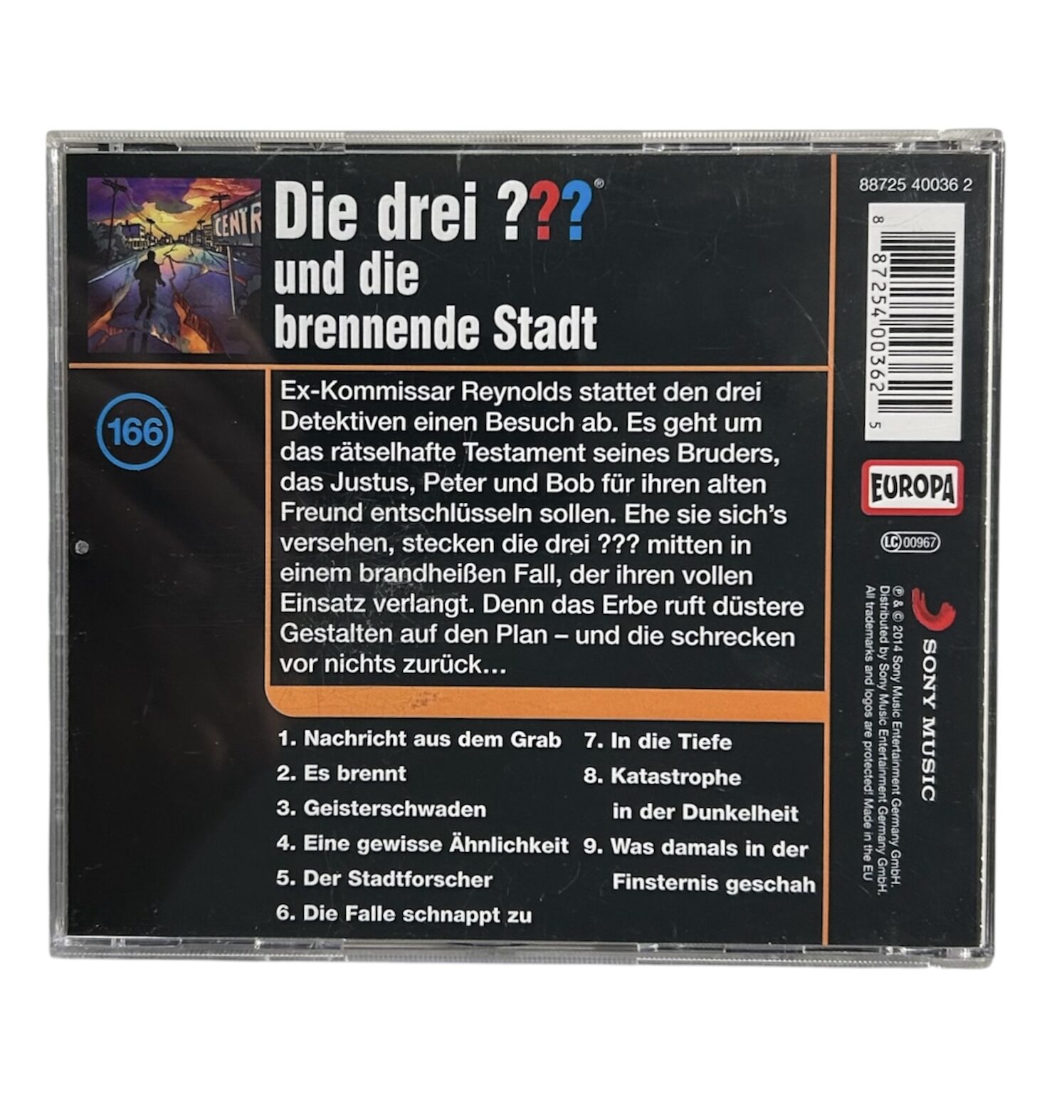 Die drei ??? und die brennende Stadt Folge: 166 Hörspiel CD – Bild 3