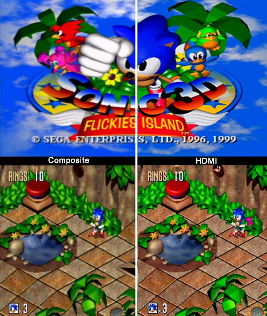 Bitfunx HDMI Adapter für SEGA SATURN (Mit HDMI-Kabel) – Bild 5