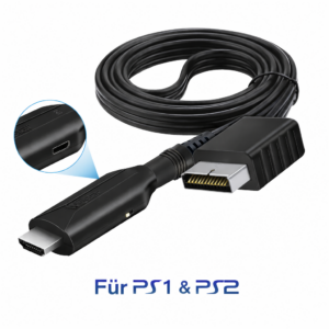 PS1/PS2 zu HDMI Adapter-Konverter Kabel f&uuml;r PlayStation 1 & 2 1080P