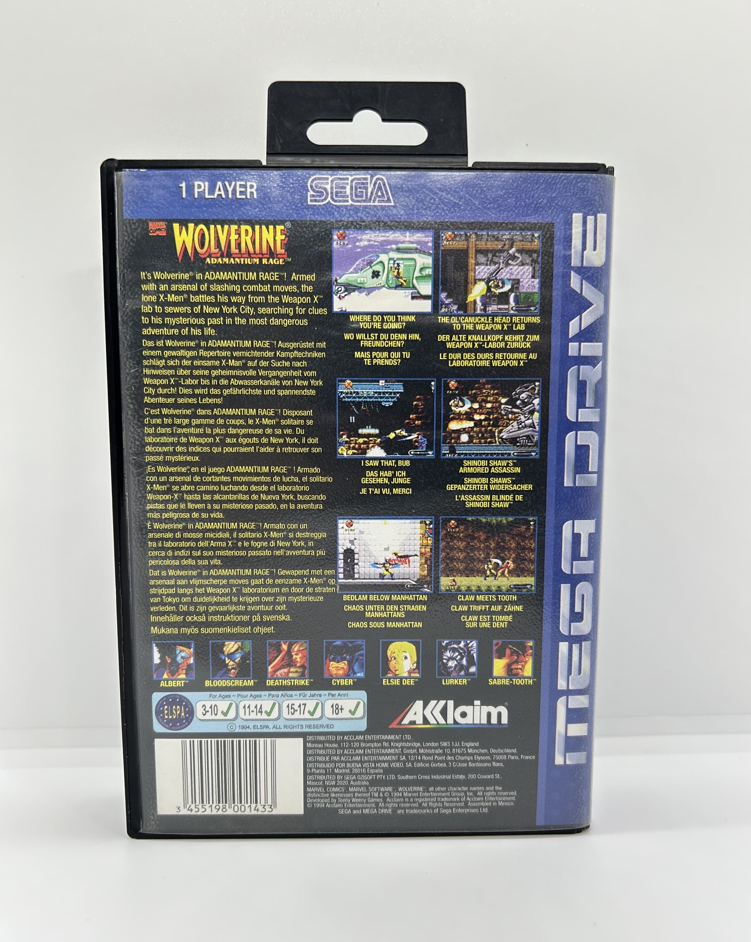 Wolverine Adamantium Rage SEGA Mega Drive (OVP) – Bild 3