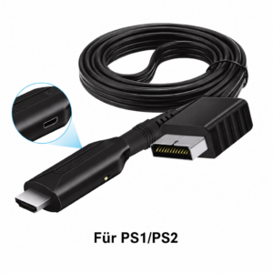 PS1/PS2 zu HDMI Adapter-Konverter Kabel f&uuml;r PlayStation 1 & 2 1080P