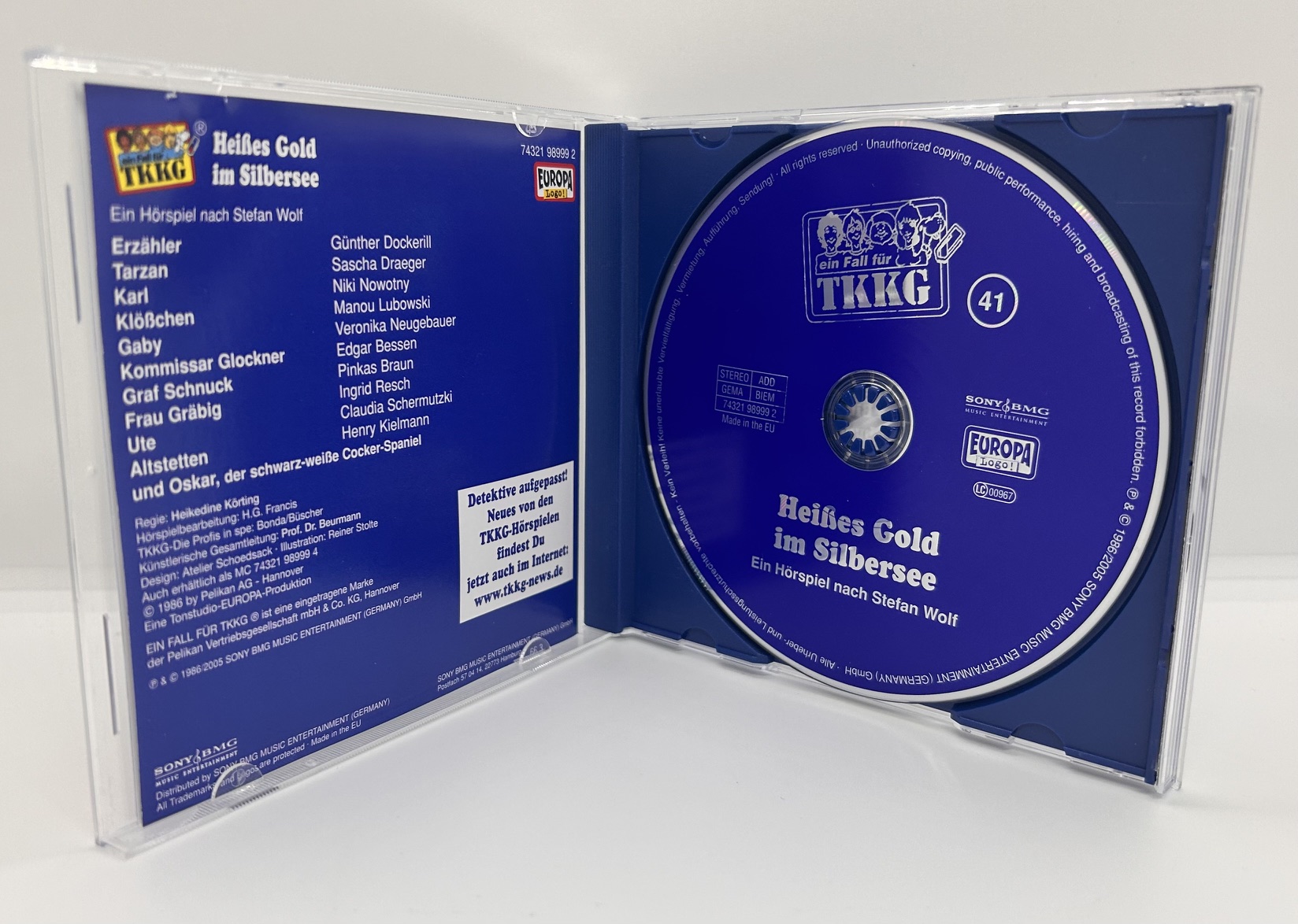 TKKG Heißes Gold im Silbersee Folge 41 Hörspiel CD – Bild 2