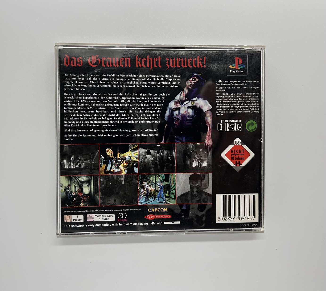 Resident Evil 2 PS1 PlayStation 1 – Bild 4
