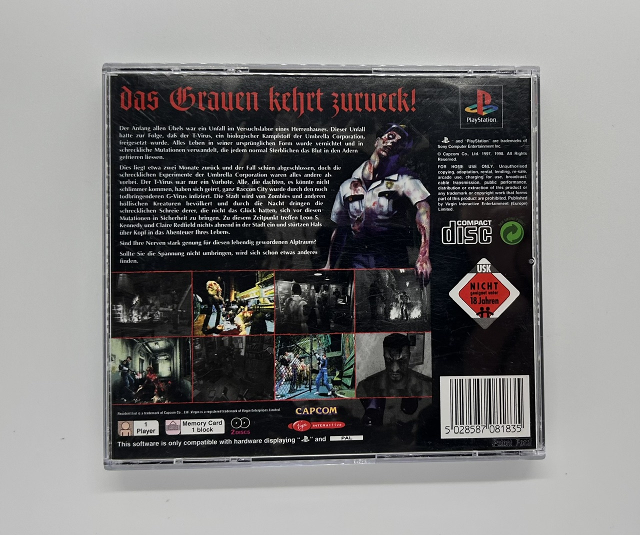 Resident Evil 2 PS1 PlayStation 1 – Bild 2