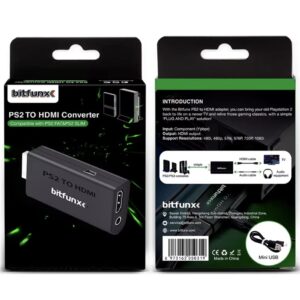 Bitfunx PS2 HDMI Adapter Plug & Play