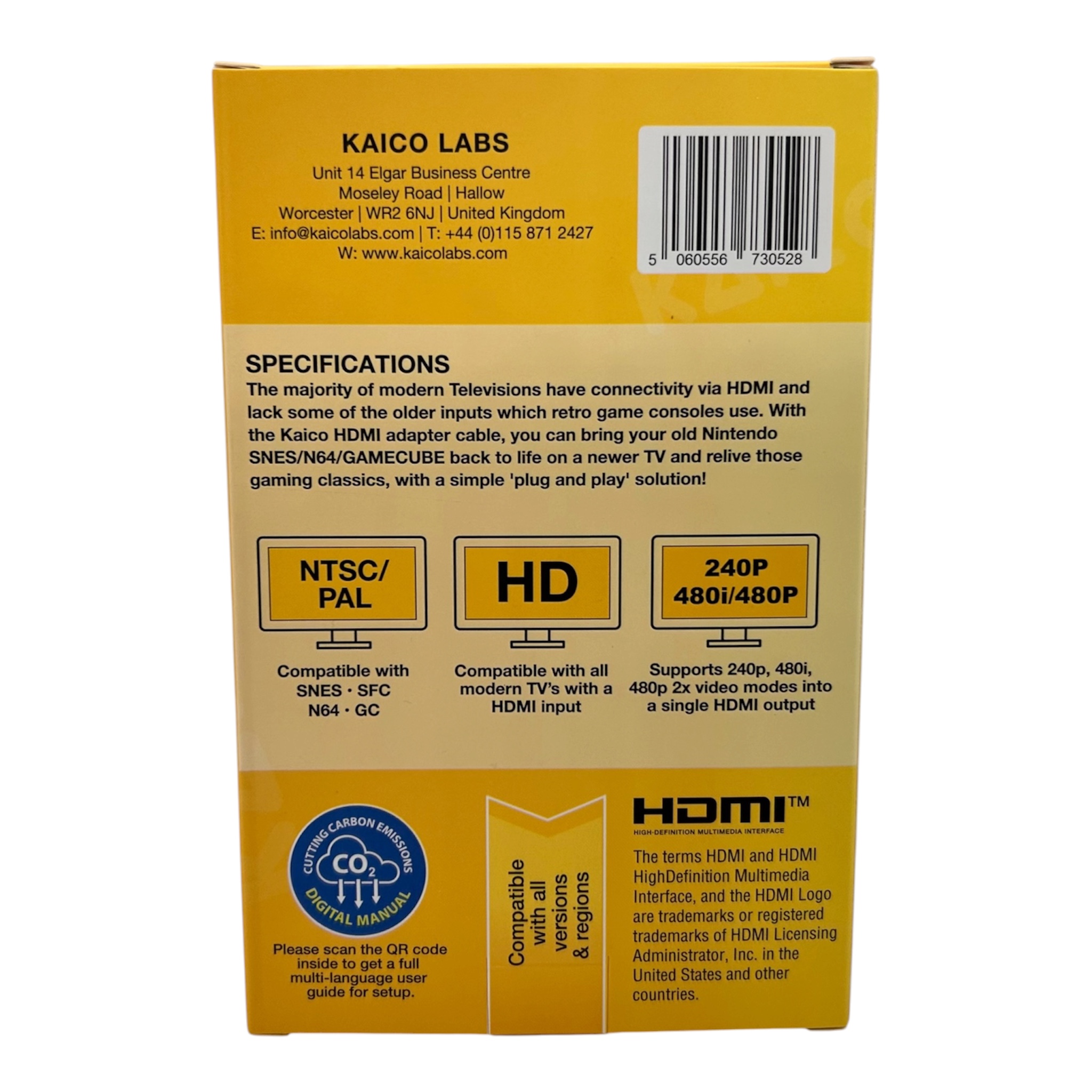 Kaico 2x Line Doubler HDMI Adapter für Super Nintendo SNES - N64 - GameCube - SFC – Bild 2