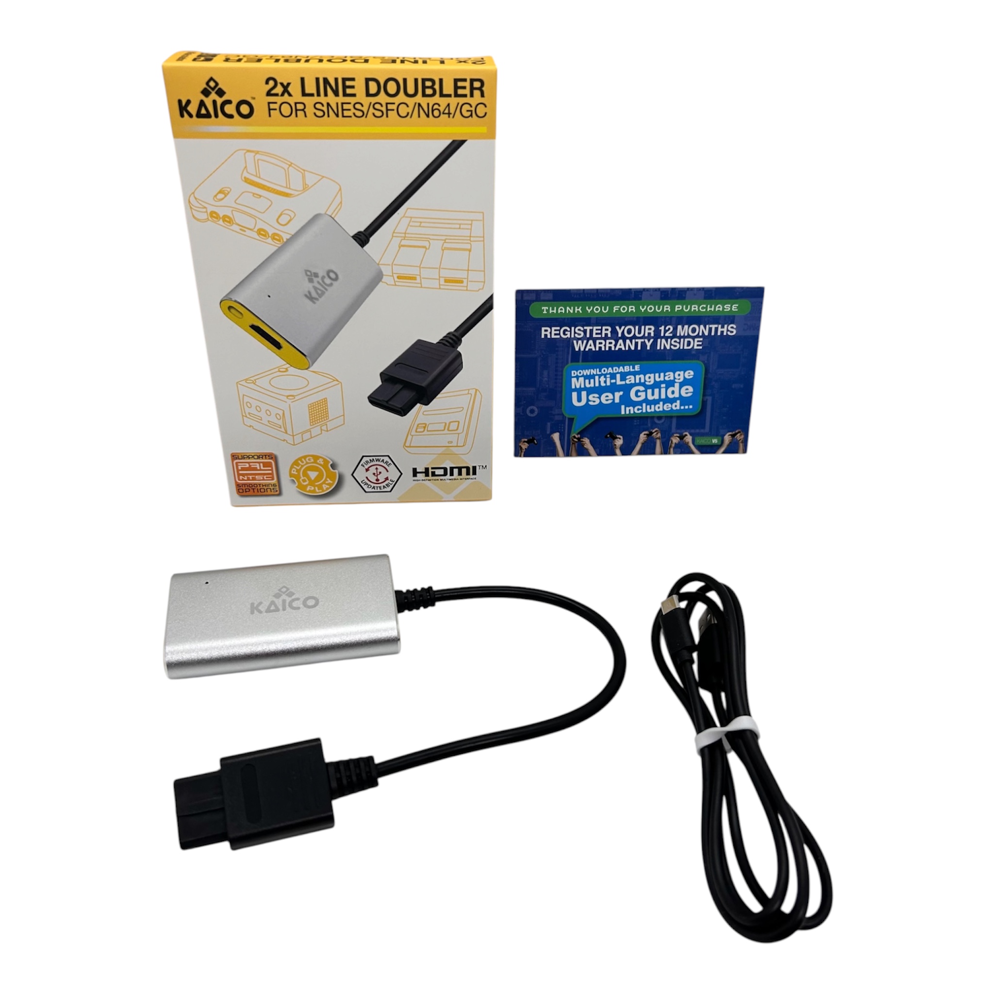 Kaico 2x Line Doubler HDMI Adapter für Super Nintendo SNES - N64 - GameCube - SFC – Bild 3